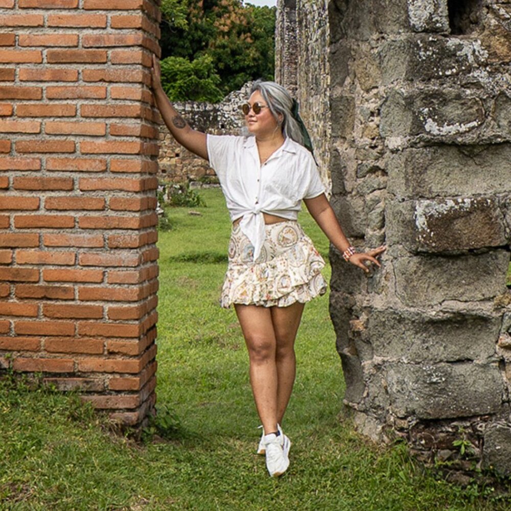 Farm Rio Balloon Relic Mini Skirt MEDIUM EUC